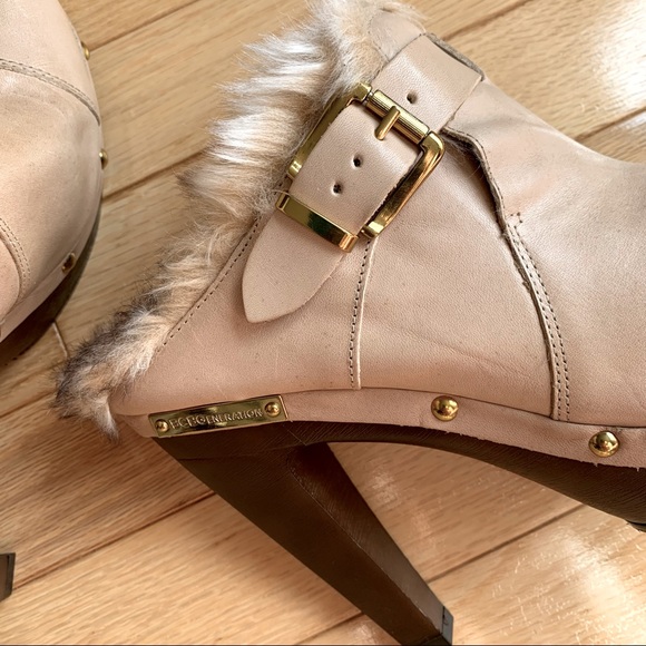 BCBG Camel Leather Clogs NWT - Picture 6 of 7